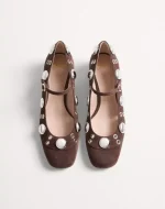 Valentino Nellcôte Mary-Jane Pumps In Crust Leather 30Mm - Image 5